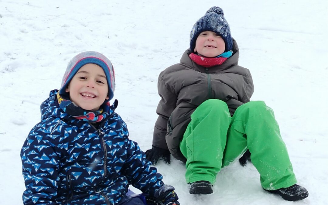 Školní družina – Leden plný sněhu, pohybu a tvoření.